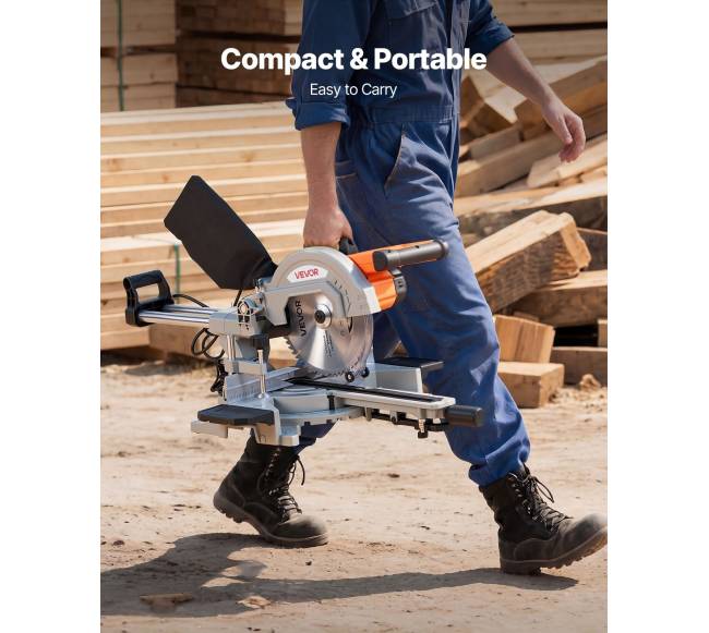 Stumdomas kombinuotas kampinis pjūklas 254 mm5