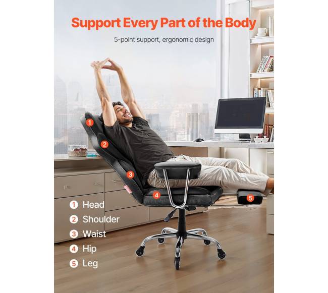 Direktoriaus kėdė su kojų atrama ir nuimamais porankiais1