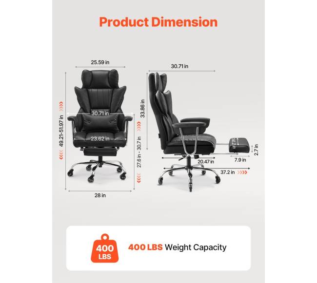 Direktoriaus kėdė su kojų atrama ir nuimamais porankiais2