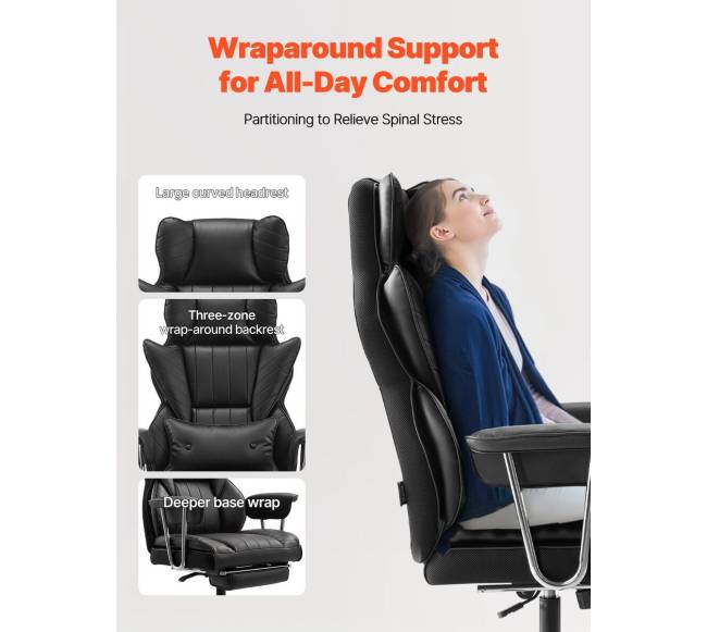 Direktoriaus kėdė su kojų atrama ir nuimamais porankiais3