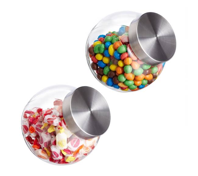2 laikymo stiklainių rinkinys 1,5 l0