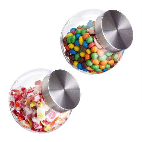 2 laikymo stiklainių rinkinys 1,5 l0