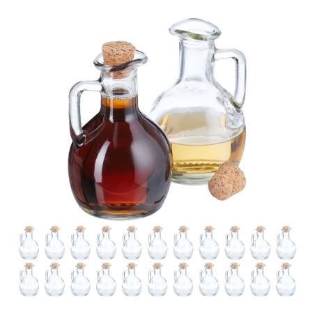 24 stiklinių buteliukų rinkinys 150 ml0