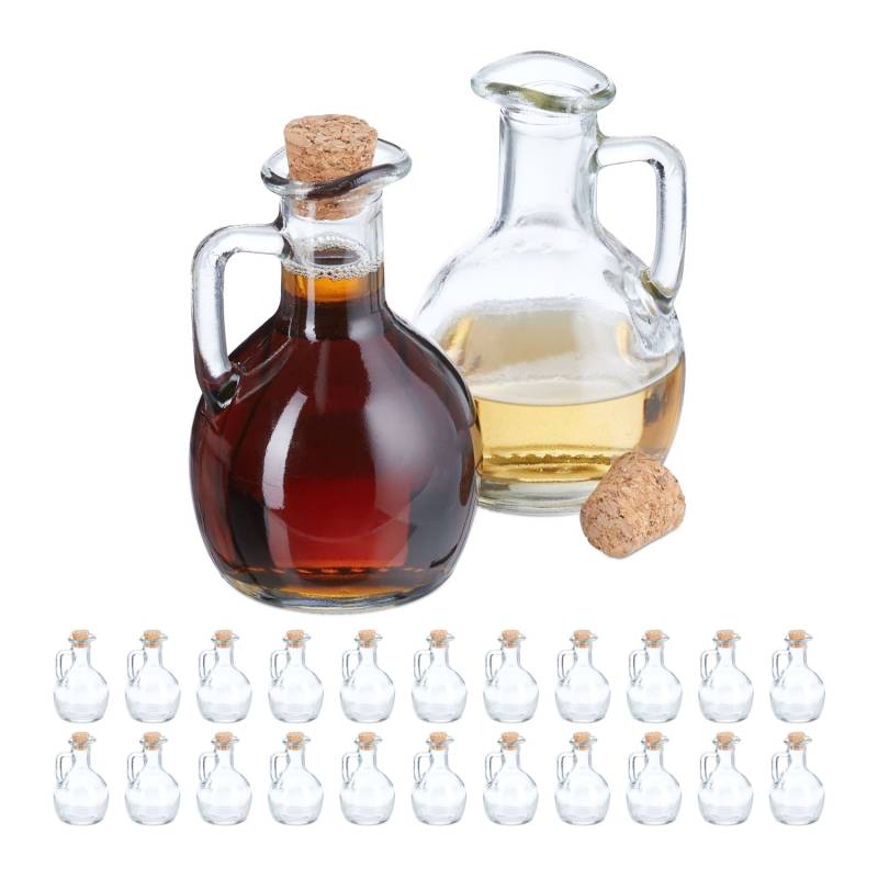 24 stiklinių buteliukų rinkinys 150 ml0