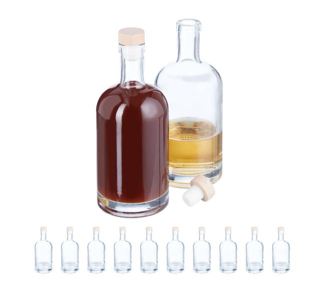 12 stiklinių butelių rinkinys 500 ml0