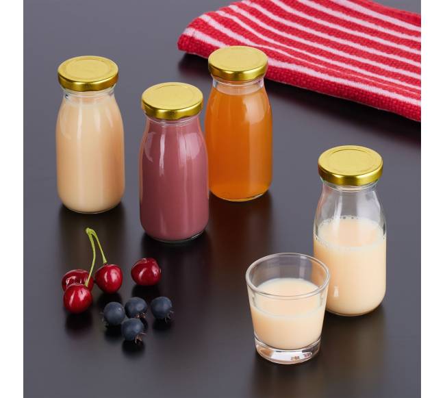 24 mažų stiklinių buteliukų rinkinys 150 ml1