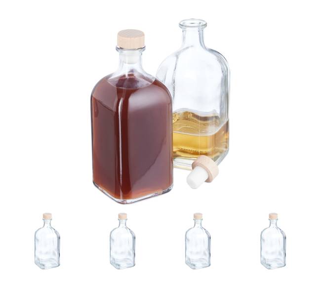 6 stiklinių butelių rinkinys 500 ml0