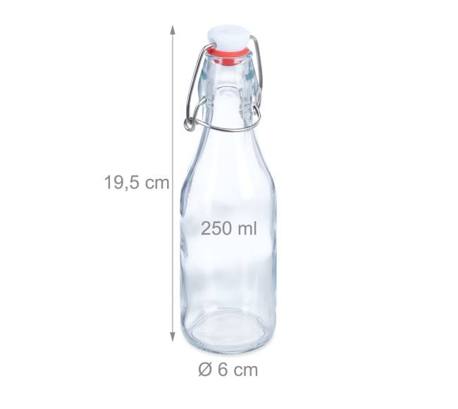 6 užspaudžiamų butelių rinkinys 250 ml3