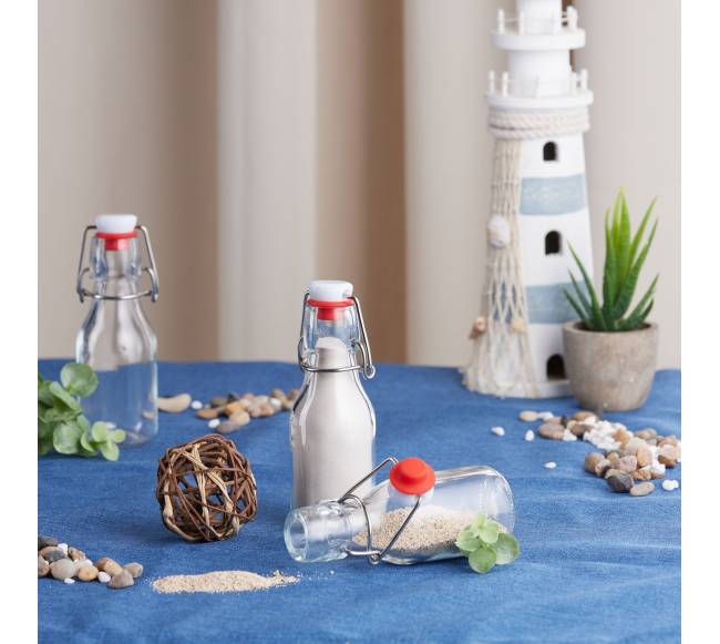 24 buteliukų su užsegamu kamščiu rinkinys 100 ml2