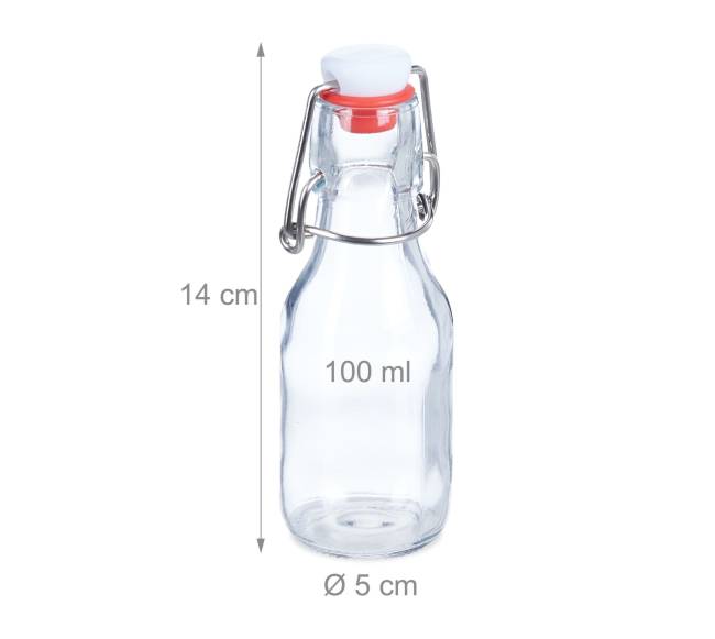 24 buteliukų su užsegamu kamščiu rinkinys 100 ml3