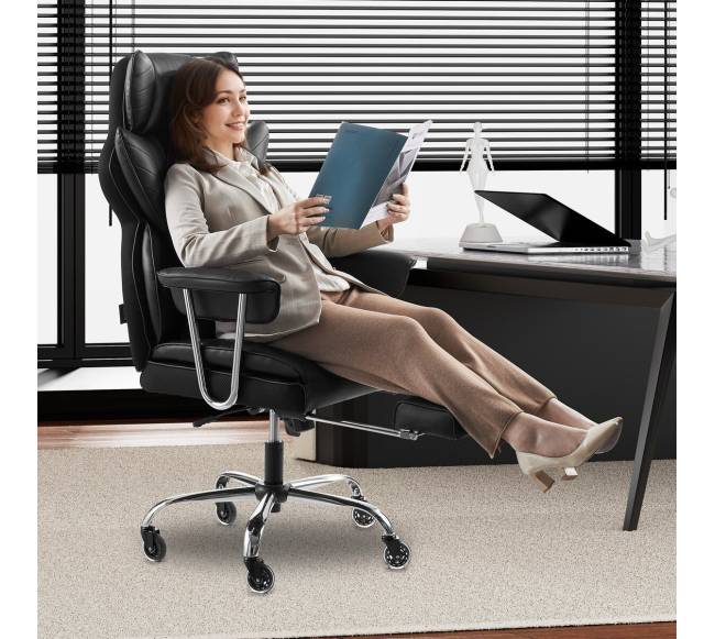 Direktoriaus kėdė su kojų atrama ir nuimamais porankiais7