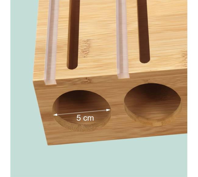 6-in-1 bambukinis plėvelių laikiklis4