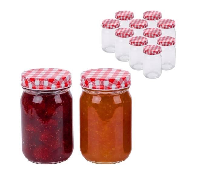 400 ml užsukamų uogienių stiklainių rinkinys0