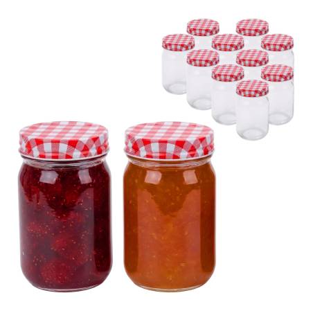 400 ml užsukamų uogienių stiklainių rinkinys0