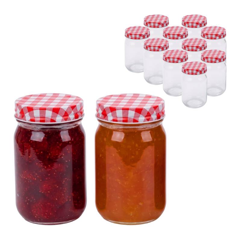 400 ml užsukamų uogienių stiklainių rinkinys0