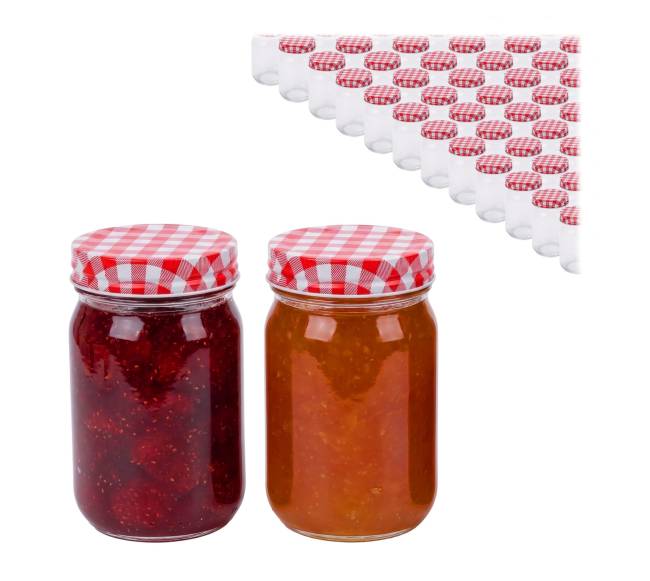 400 ml užsukamų uogienių stiklainių rinkinys0