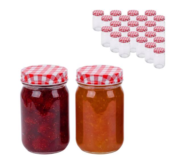 400 ml twist-off uogienių stiklainių rinkinys0