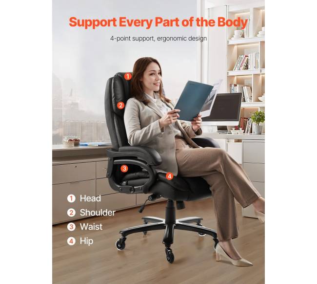 Reguliuojama vadovo kėdė su juosmens atrama1