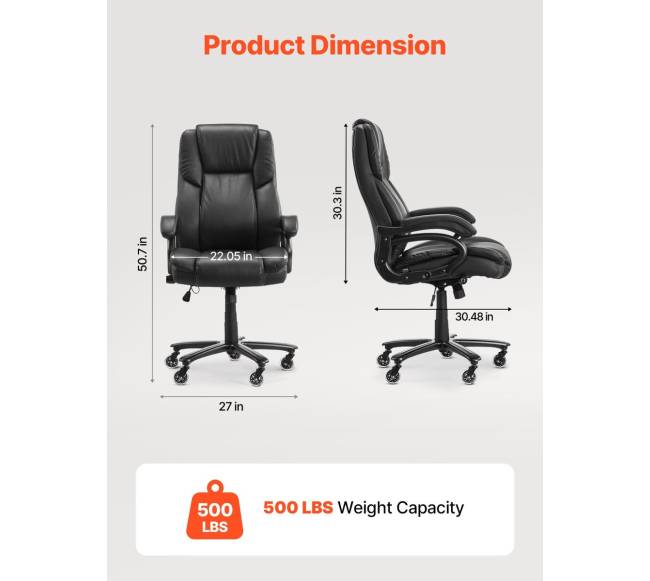 Reguliuojama vadovo kėdė su juosmens atrama2