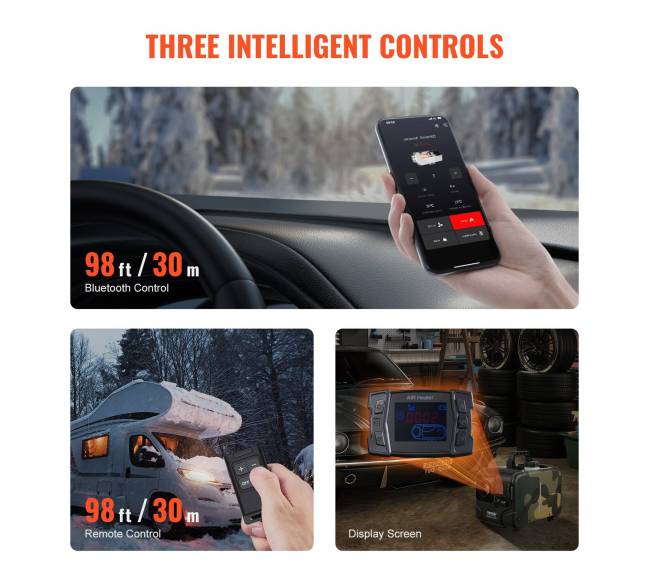 Dyzelinis oro šildytuvas 8 kW su Bluetooth5