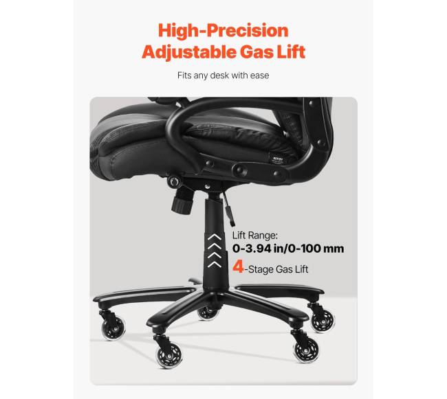 Reguliuojama vadovo kėdė su juosmens atrama5