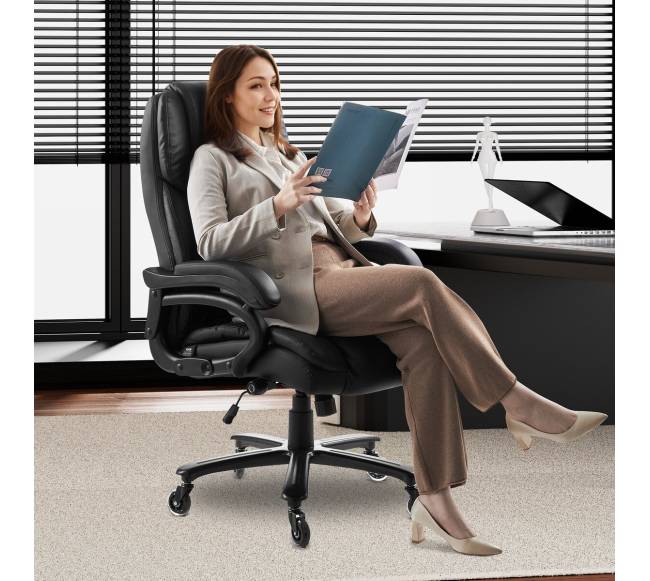 Reguliuojama vadovo kėdė su juosmens atrama7