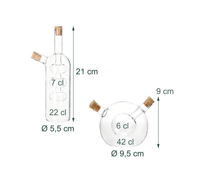 2-in-1 acto ir aliejaus butelis, 2 vnt. rinkinys3