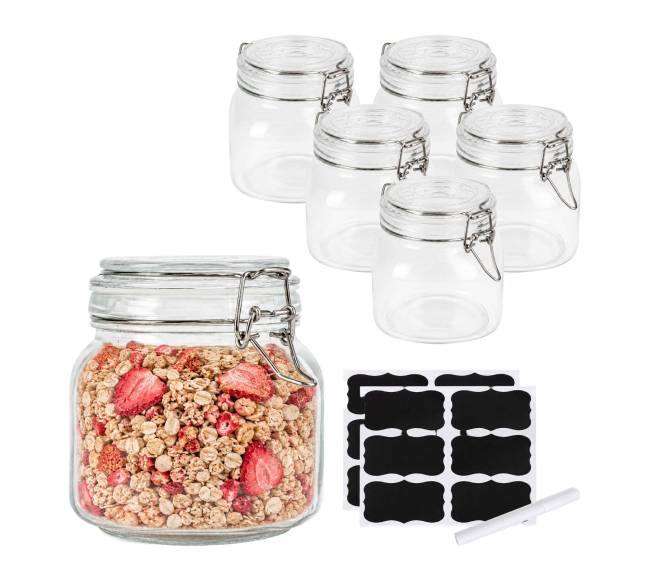 6 uogienių stiklainių rinkinys, 750 ml0