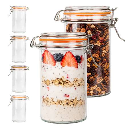 6 konservavimo stiklainių rinkinys, 500 ml0