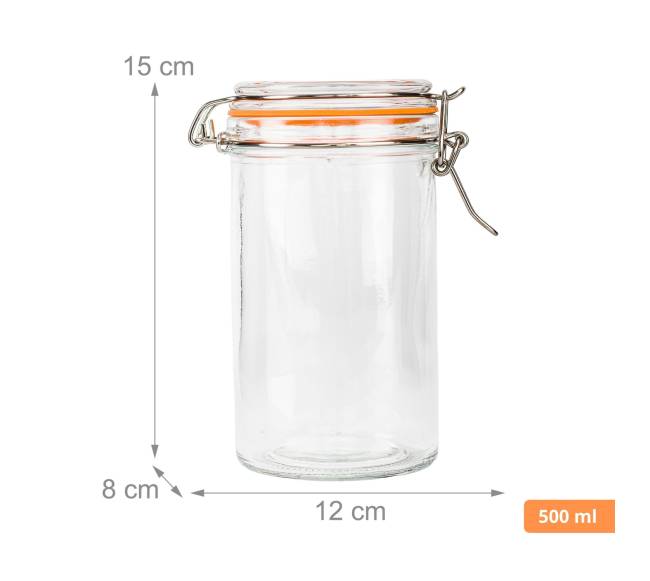 6 konservavimo stiklainių rinkinys, 500 ml3
