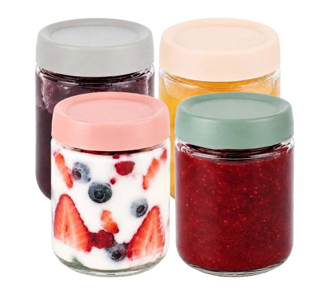 4 uogienių stiklainių rinkinys, 450 ml0