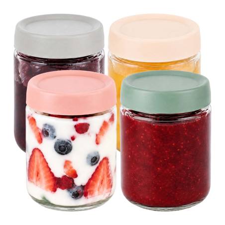 4 uogienių stiklainių rinkinys, 450 ml0