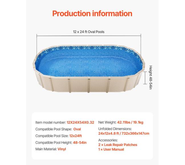 Ovalaus baseino danga 12x24ft su perdangomis6