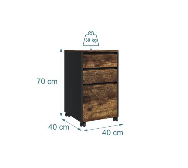 Mobilus 3 stalčių spintelė3