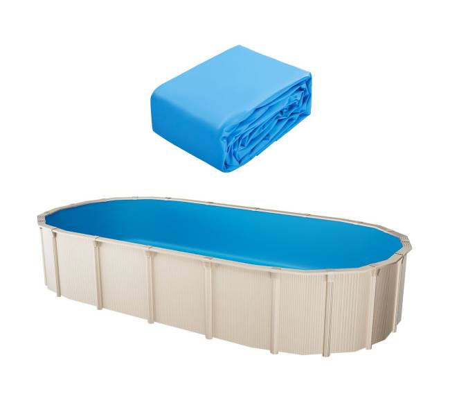 Ovalus baseino įdėklas 5x3m Unibead stiliaus0