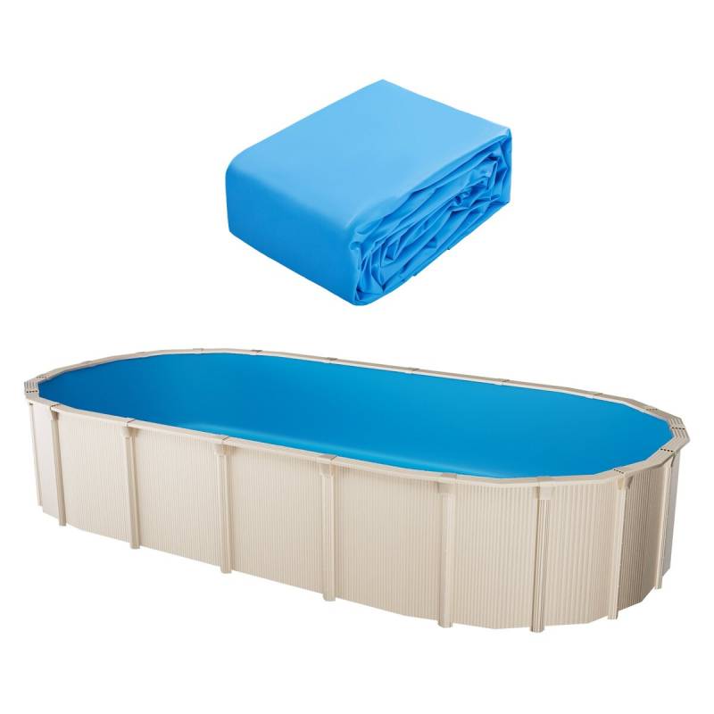 Ovalus baseino įdėklas 5x3m Unibead stiliaus0