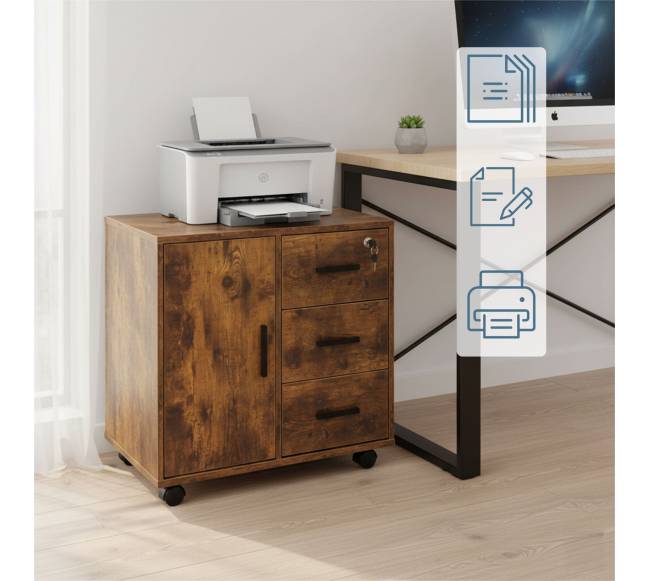 Užrakinamas stalo vežimėlis1