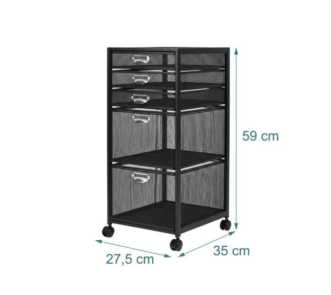 Mobilus spinteliukas, 5 stalčiai3