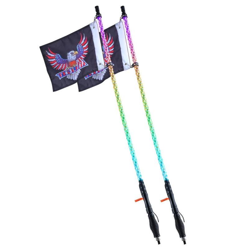 LED apšvietimo plaktuko įrankis 2vnt 1,2m RGB0