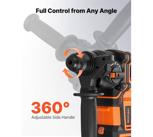 Akumuliatorinis perforatorius SDS-Plus 20 mm5