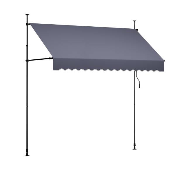 Rankiniu būdu ištraukiama lauko markizė 250 cm9