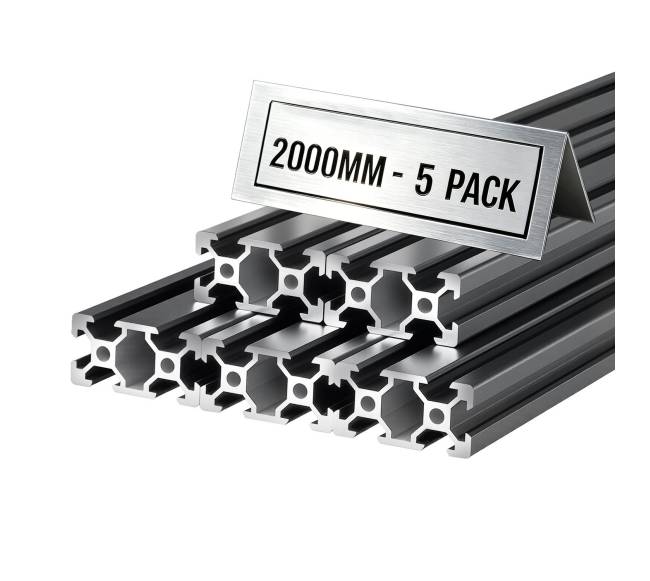 5 vnt. 2040 aliuminio profilių 2000 mm0