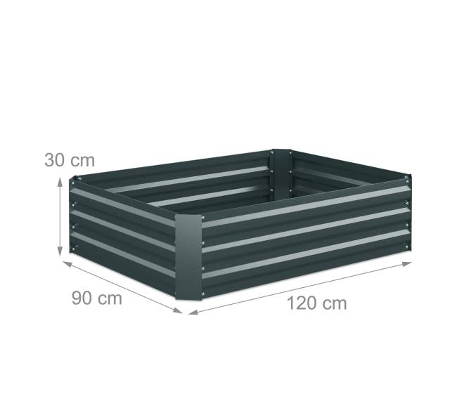 Paaukštinta metalinė gėlių lysvė3