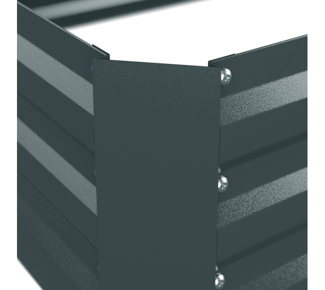Paaukštinta metalinė gėlių lysvė4