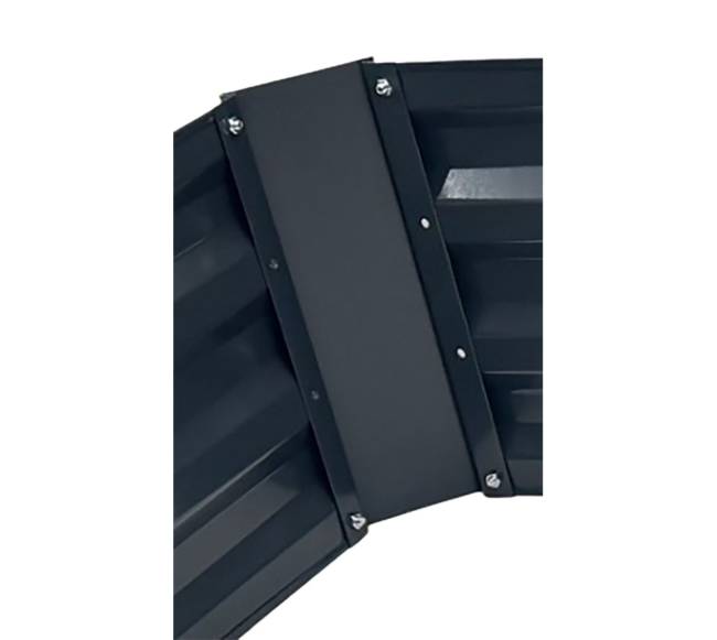 Paaukštinta metalinė gėlių lysvė6