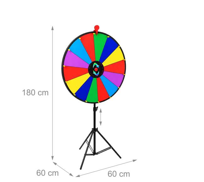 60 cm laimėjimų ratas su stovu3