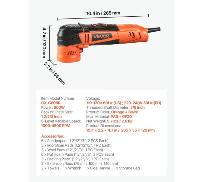 Automobilio poliravimo mašinėlė 305076 mm6