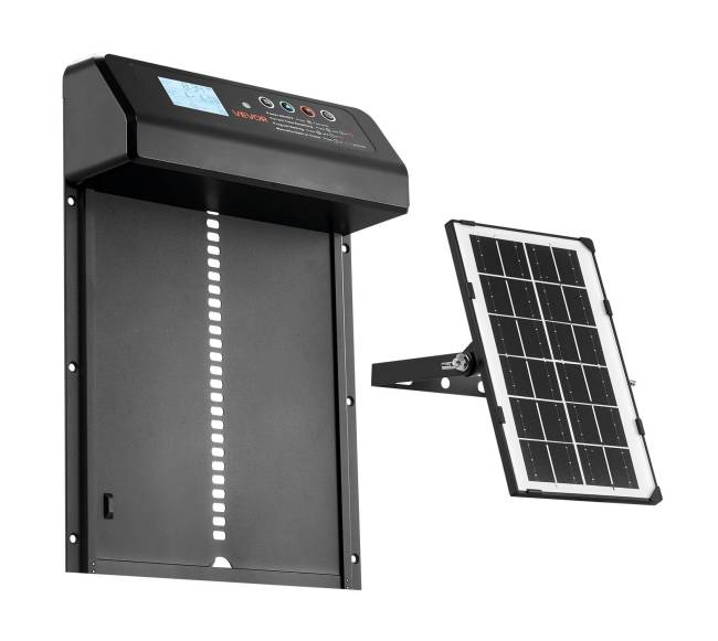 Automatinės vištidės durys su saulės baterija0