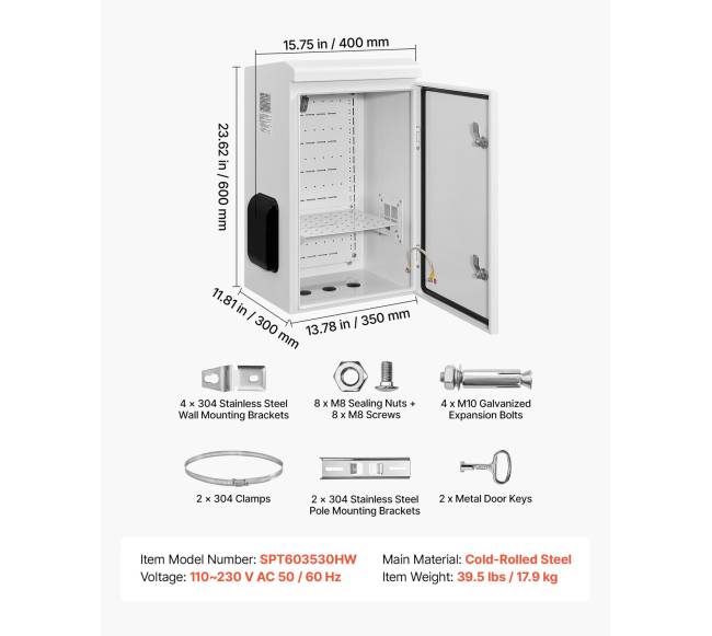 Lauko elektros skydelis su termostatu ir ventiliatoriumi6