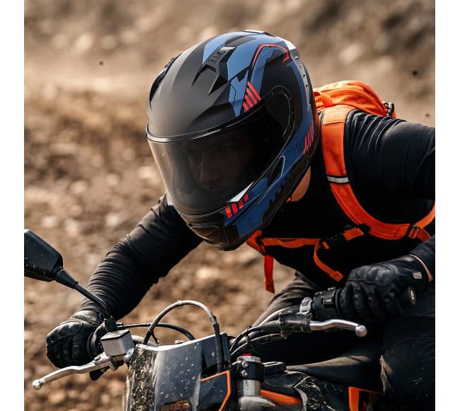 Modulinis motociklo šalmas, atverčiamas, XL7